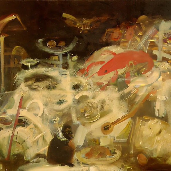 纪念斯奈德斯，1993年，布面油画，125×175，作者藏