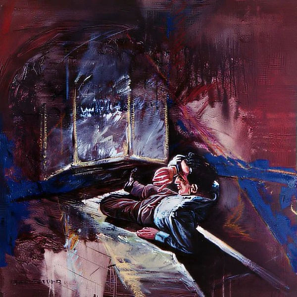 Окно, 1993, холст, масло, 100х100