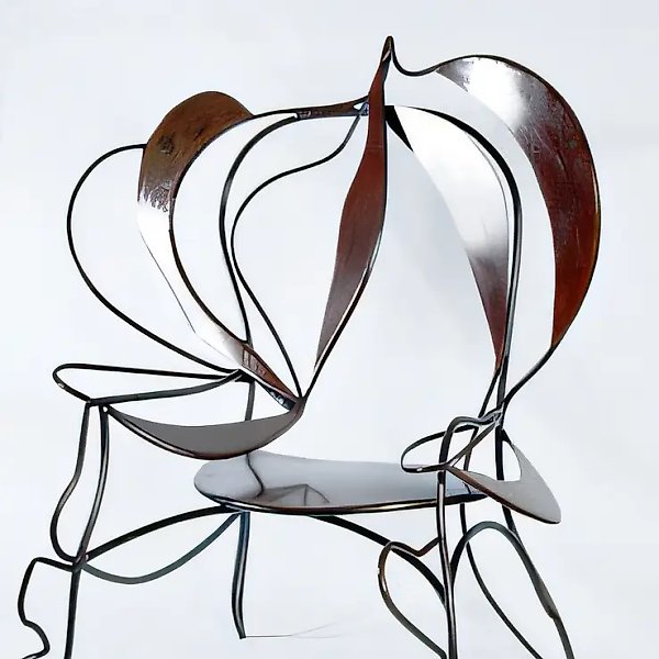 Out of Somewhere, 1993, steel, 182x185x85