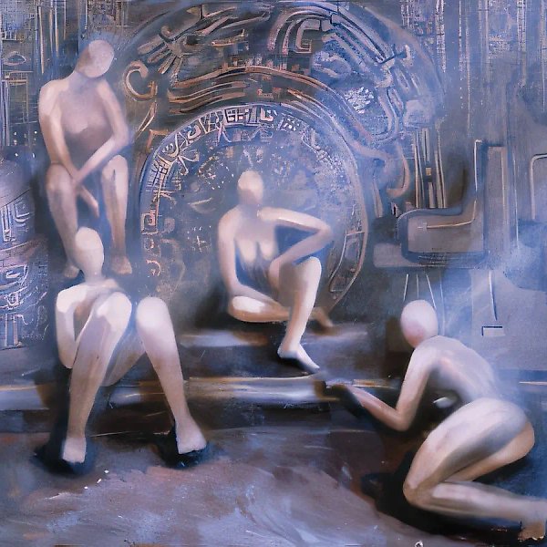 圣经题材《雅歌》，1990年，布面油画，80x100厘米。私人收藏，荷兰
