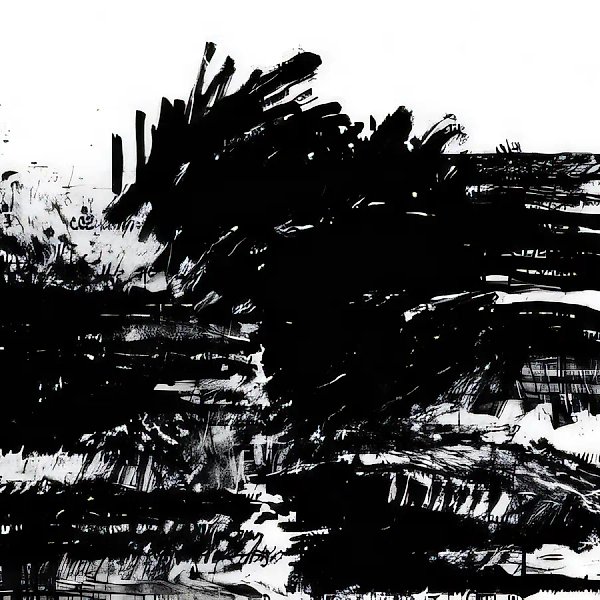 From the cycle "Two Points of View in One". No.14, 1989, Indian ink on cardboard, 70x90 Tretyakov Gallery, Moscow