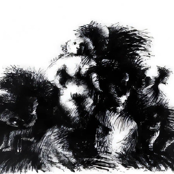 From the cycle "The Doubts of Faust". No.5, 1978, Indian ink on paper, 43 x58 cm Author’s property
