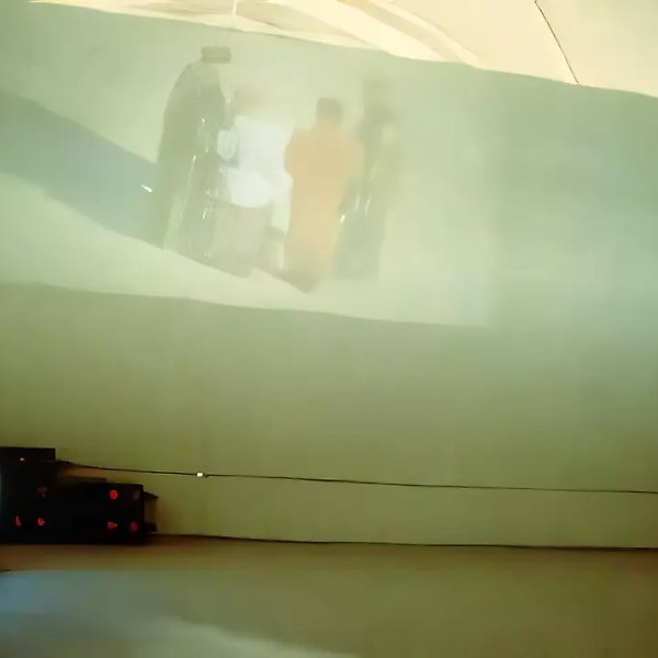 This World is Passing. General view of installation, 1995, Five video-channels,   Author’s property