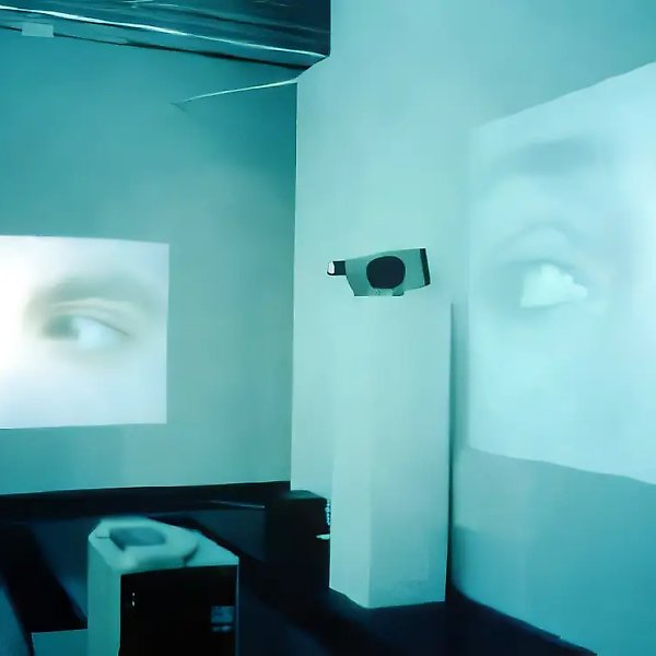 You are not Watched, 1993, Four video-channels (projections),   Museum of Contemporary Art, Helsinki, Finland