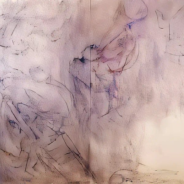 Лестница, 1995, Тонированная бумага, уголь, пастель, 101х144 см Собственность автора