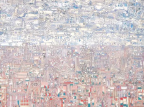 View from My Window, 1994, mixed technique, 169x67. Author`s property