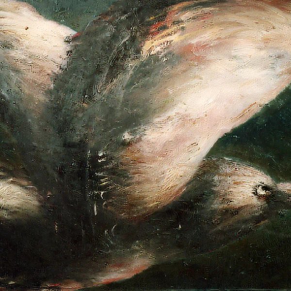 鹰，1993年，布面油画，160×200厘米，作者自藏
