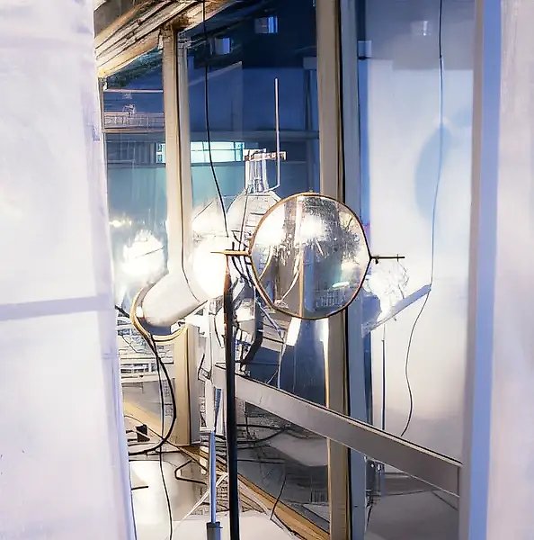 Optimisation of Illusions, 1992, Light-optical plant, 7000x200 cm Author’s property