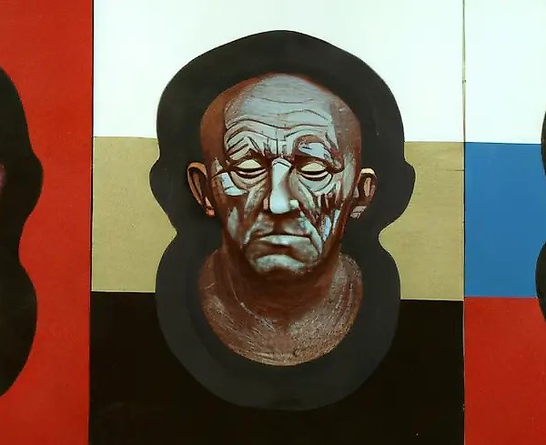 Russian Flags (advertising poster of communists, nationalists, democrats), 1994, Acrylic, oil on canvas, 100x24 cm Author’s property