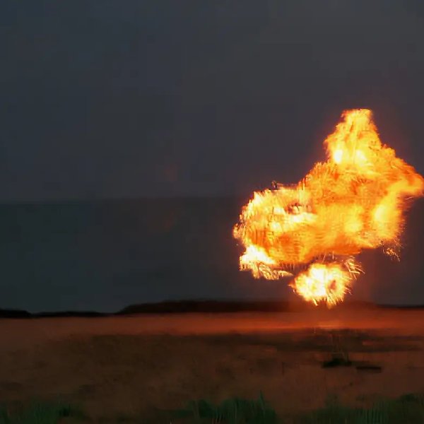 Pyroperformance «Bosphorus-Bikini», 1993, photo documentation