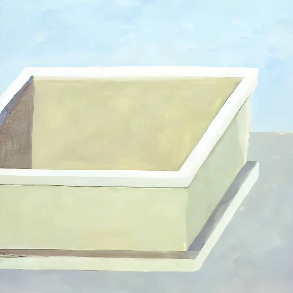 Ящик, 1989, Бумага, гуашь, акрил, цветной карандаш, 94х94 см Собственность автора