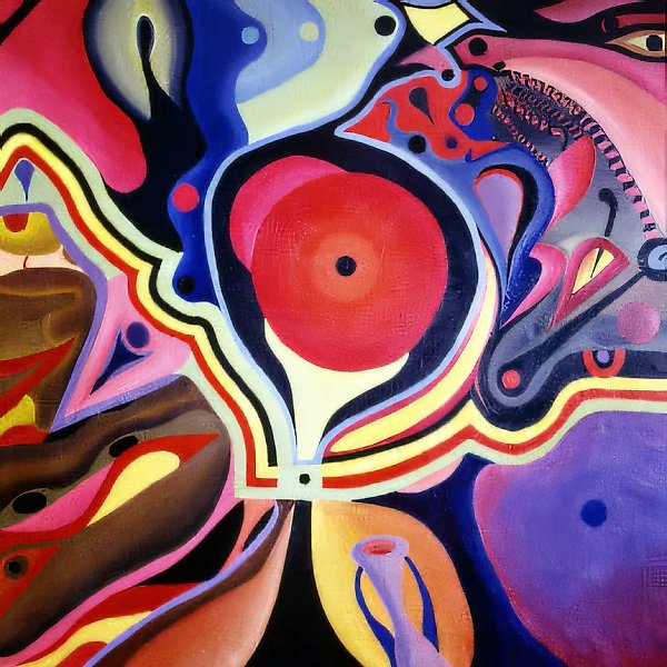 Hymn to the Solar Disc, 1968, canvas, oil, 190x180 cm. Author`s property