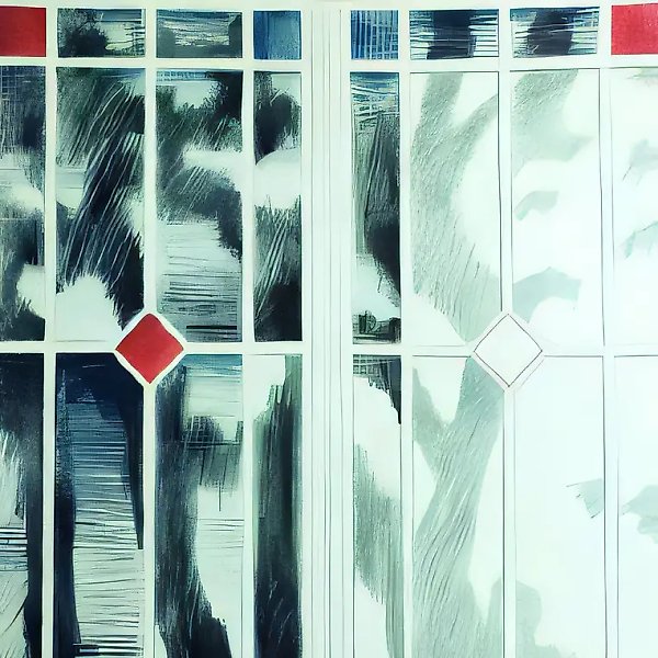Окна Дзинтари, 1984, Бумага, восковые мелки, пастель, 70х60 см Собственность автора