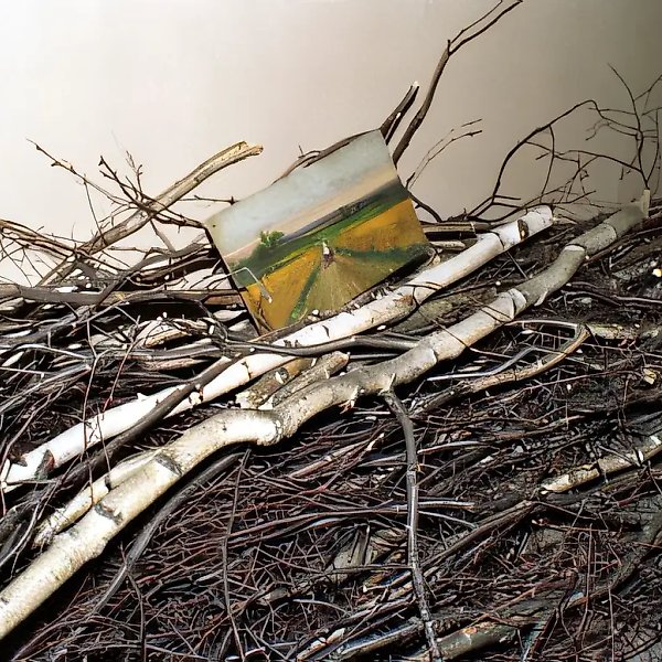 Entrance №1. Installations on the stairwell landings, 1993, installation. Landscape author P.A. Kadyshev
