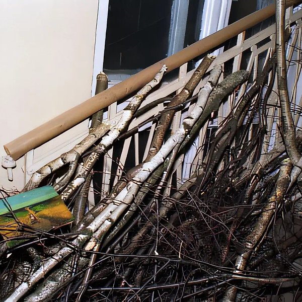 Entrance №1. Installations on the stairwell landings, 1993, installation. Authors` property