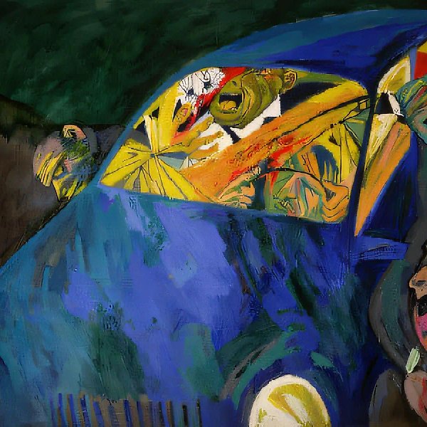 Смерть коммерсанта, 1995, холст, масло, 290х320 Galerie Eva Poll, Берлин, Германия