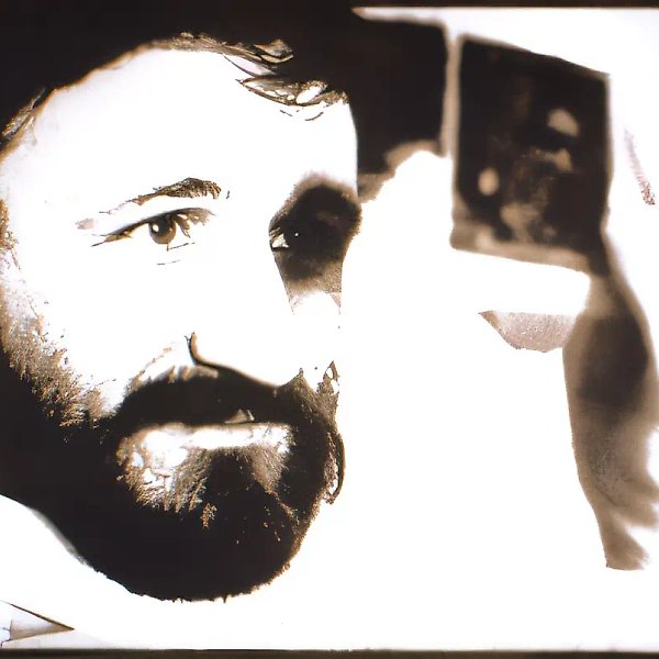 Multi-portrait (Oleg Kulik), 1992, toned B/W photo, 24x30 cm. Author`s property