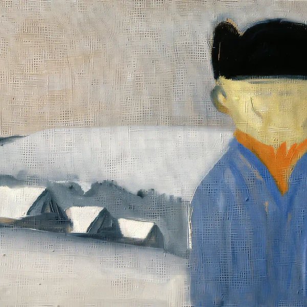 Зима, 1990, Холст, масло, 50х60 см Собственность автора