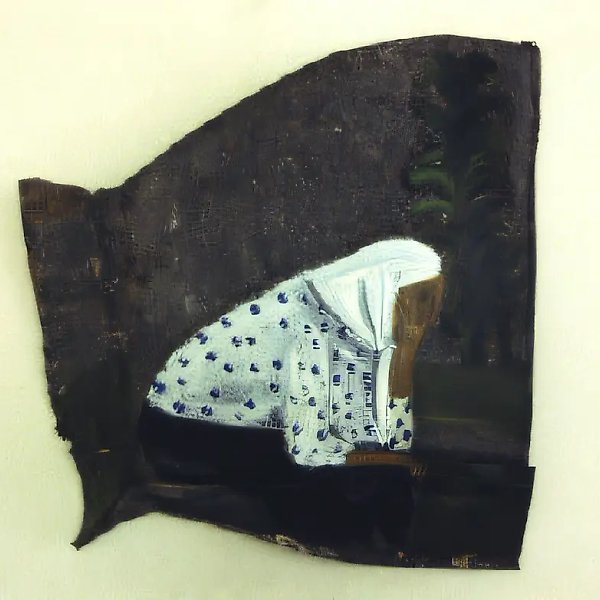Псаломщица, 1991, Железо, масло, 80х70 см Собственность автора
