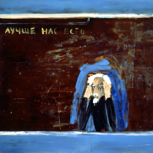 Старик, 1987, Дерево, масло, 60х80 см Gallery Lars Bohman, Стокгольм, Швеция