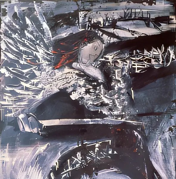 ДЗоиНГ!!! (DZoiNG!!!), 1985, Пергамин, темпера, 200х105 см Собственность автора