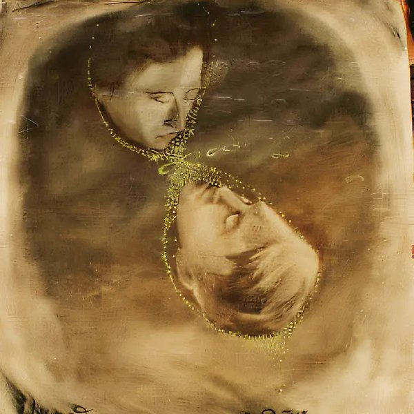 《云委员会观察手册》系列，1993年，布面油画，150x200厘米。作者自藏。