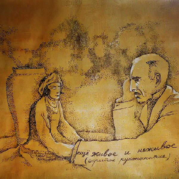 来自《幼稚的宇宙生成论》系列，1995年，金色纸张，马克笔，50×75厘米 作者所有