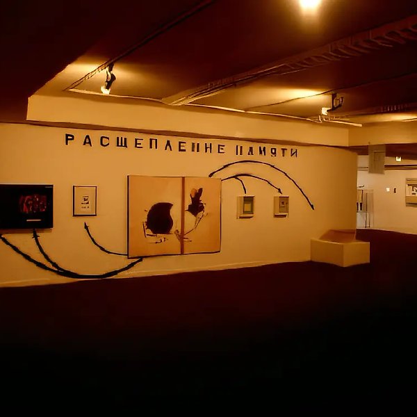 Расщепление памяти, 1991, Смешанная техника, 220х700 см Собрание P.Sprovieri, Рим, Италия