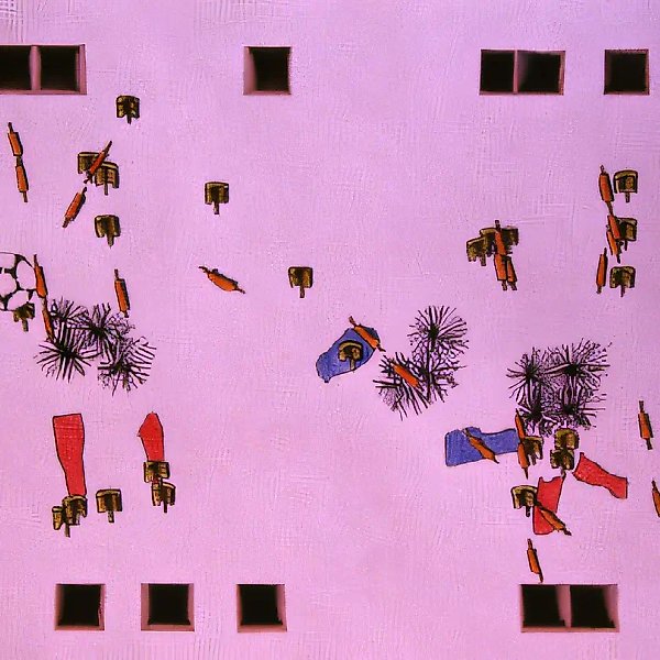 Рисунок к выставке "Чемпионат мира по футболу", 1994, Тушь, цв.карандаш, бумага, 21х30 см Частная коллекция, Париж, Франция