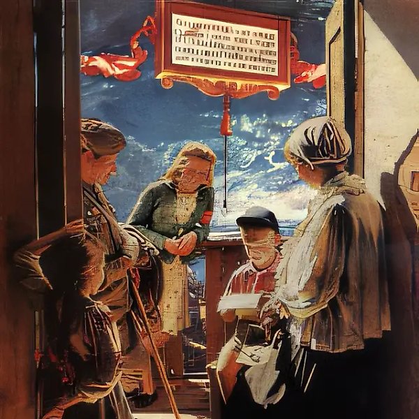 Письмо с битвы, 1988, Коллаж, 27,8х20 см Собственность автора