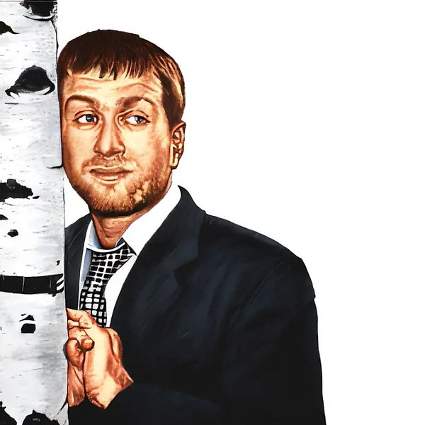 Abramovich. From “Big people” cycle, 2004, vinyl, print on canvas, 600х400
