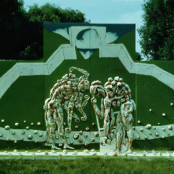 拾石者,1988年,综合材料,220×600厘米,作者自藏