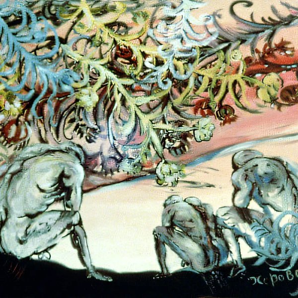 龙羽,1994年,布面油画,100×120厘米 作者藏