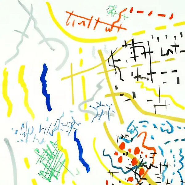 Из серии «Полифонические композиции», 1991, гуашь на бумаге, 100x72. Собственность автора