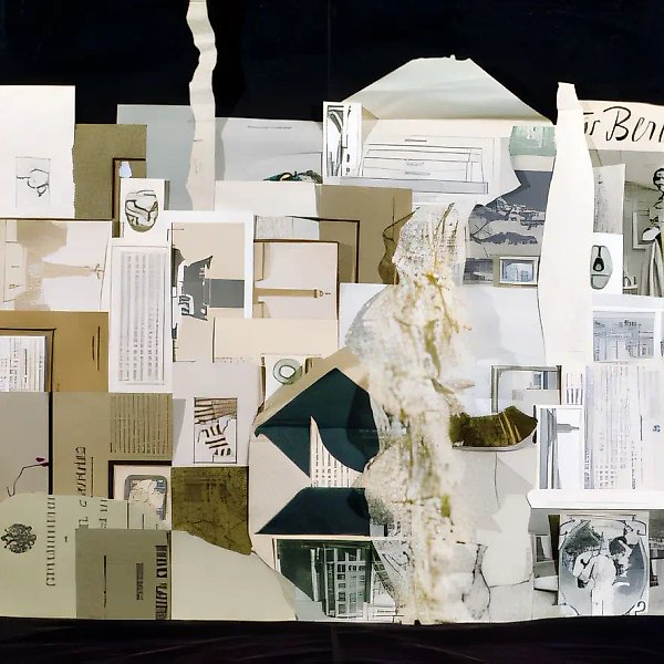 Without a Title, 1995, collage, 55x67 cm. Author`s property
