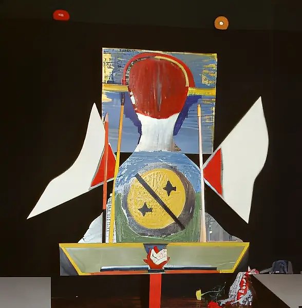 Мишень, 1989, Жесть, дерево, масло, 150х120х7 см Собственность автора