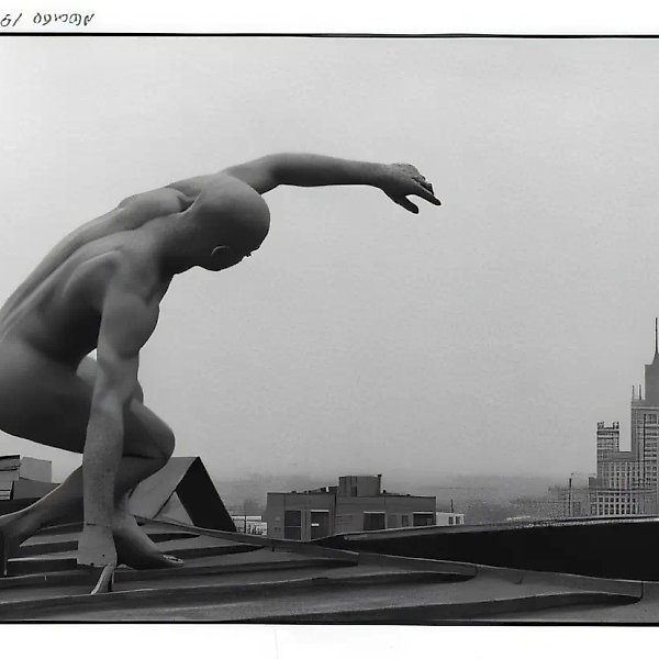 Живой монумент, 1992, ч/б фотография, 50х60 Владелец Музей современного искусства,Тампа, США. Министерство культуры России