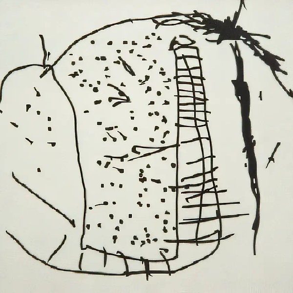无题。选自《儿童作品样本》系列，1993年，布面油画，50x70厘米 作者自藏