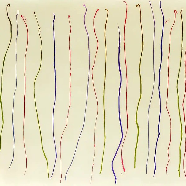 无题。选自《错误的曲线》系列，1995年，布面油画，140×180厘米，作者自藏。