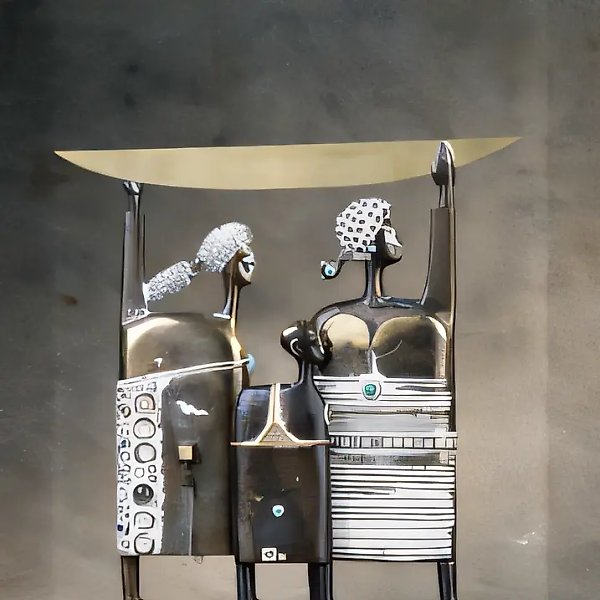 Амазонки Ханаана, 1997, бронза, полудрагоценные камни, 32 х 30 х 8