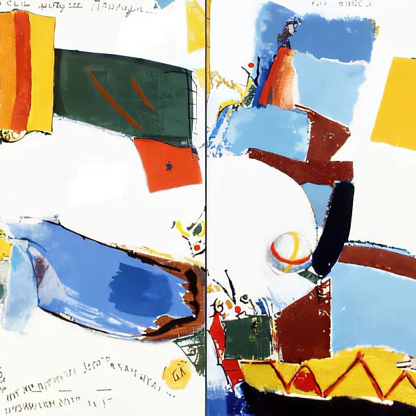 Self-Portrait (personal theme). From the cycle "Extremes Meet", 1987, Oil on canvas, 145 x 220 cm Galerie de France, Paris