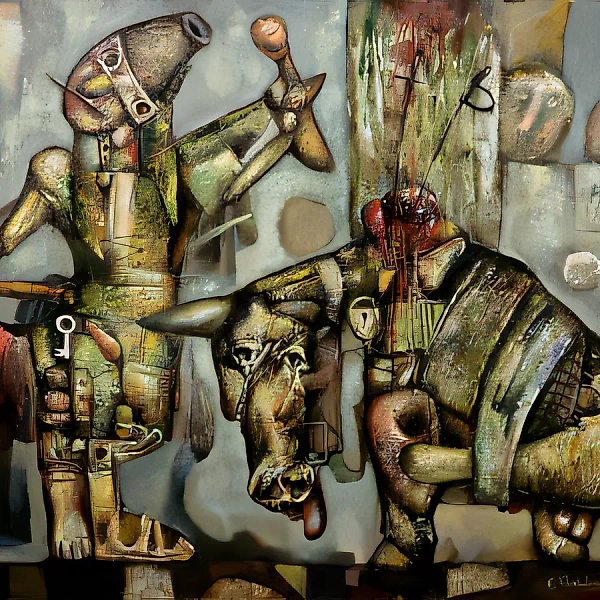 Тореадор, 1995, масло на холсте, 80x100