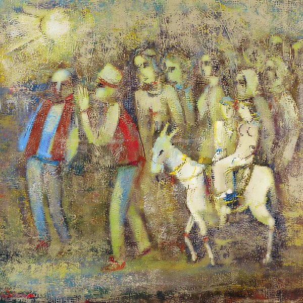 节日，1993年，布面油画，120 x 130 厘米 作者收藏