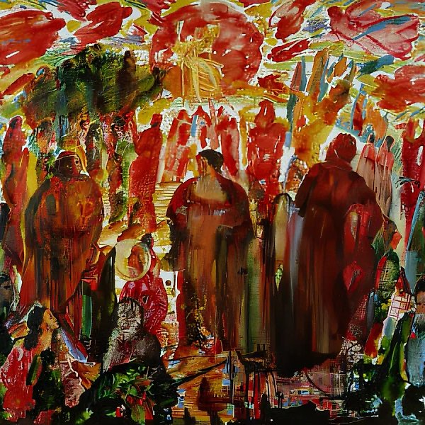 谢肉节，1990年，布面油画，80×100厘米