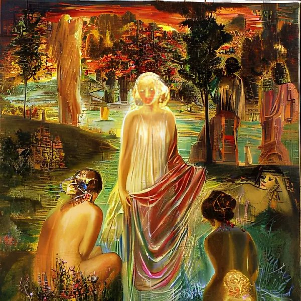 新连衣裙，1995年，布面油画，116 x 89 厘米，作者自藏