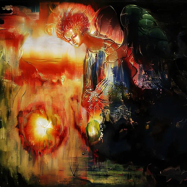 灵魂的创造，1995年，布面油画，60 x 80厘米，“星座”画廊藏品。