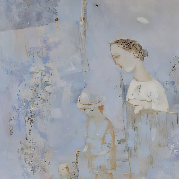 В деревне, 1997, холст, масло, 75 x 65 Частная коллекция. Москва.