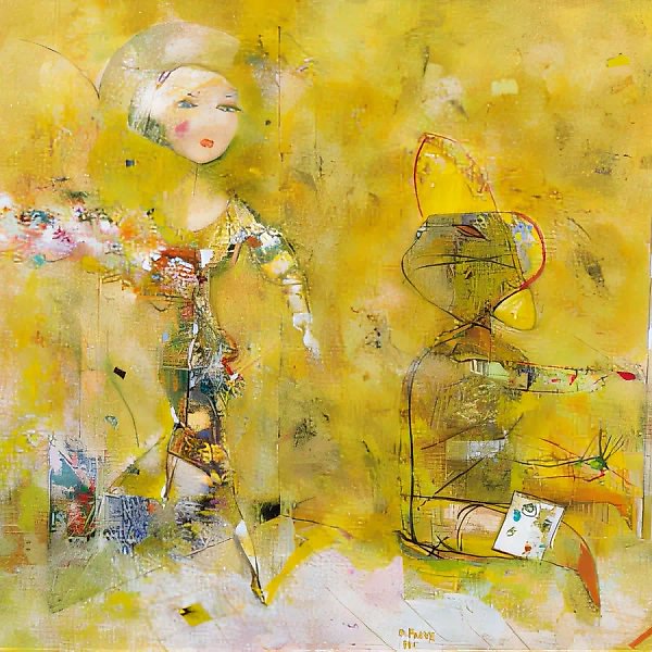 Художник и муза., 1996, холст, масло, 81х90, $6.000, Собственность автора