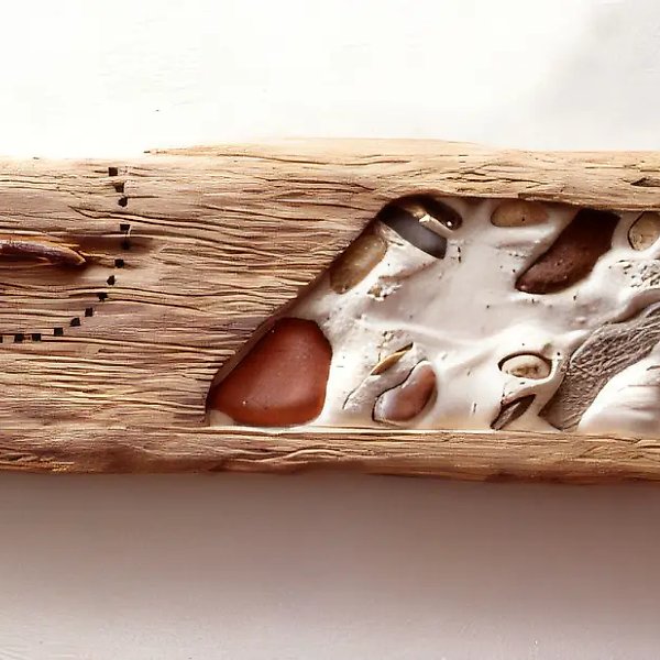 Текст I, 1994, смешанная техника, 44x14 см. Собственность автора