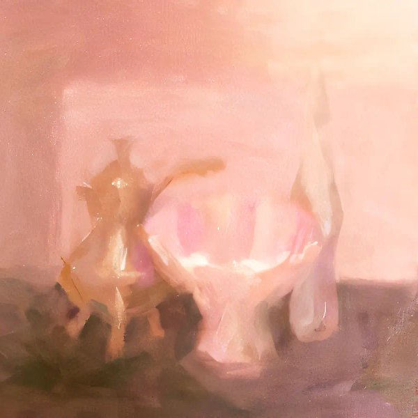 Vase and Coffee Pot, 1994, canvas, oil, 60x70